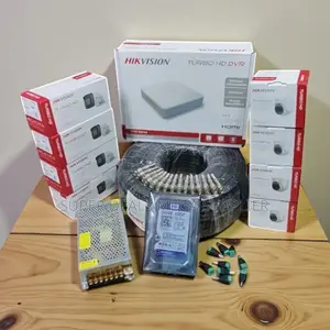 Smartphone App Control Hikvision 1080p 8 Cameras Security System Kit