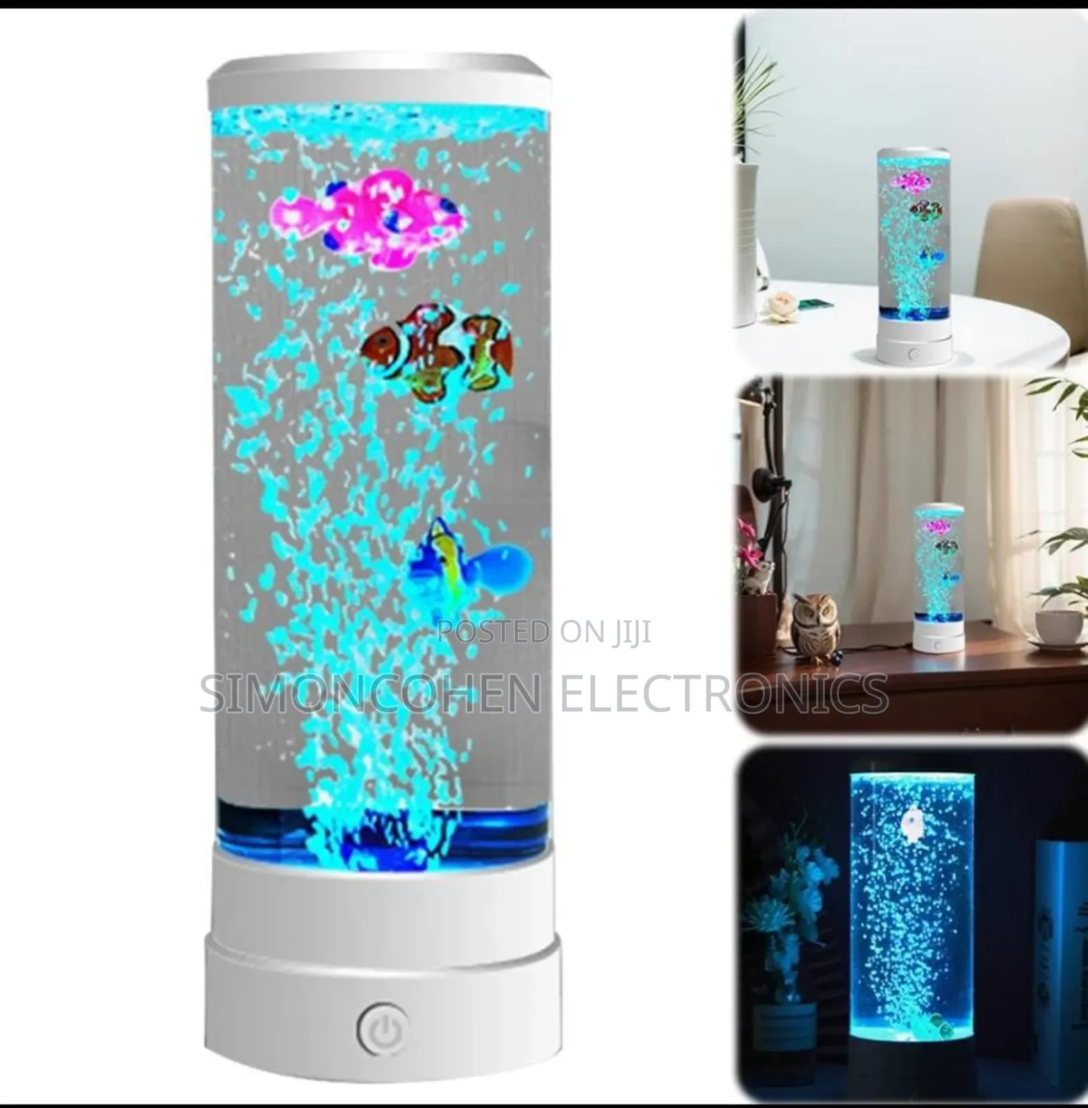 Led Bubble Fish Lamp Decor