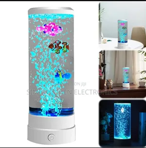 Led Bubble Fish Lamp Decor