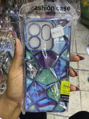 Mokre 3d Diamond Design Marble Stone Phone Cover for Infinix Hot 50i