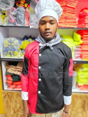Cotton Chef Jackets One Side Black Other Side Red