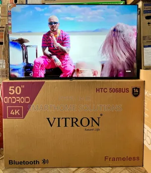 Vitron 50 Inches Smart Android Frameless Tv With Ultra Hd