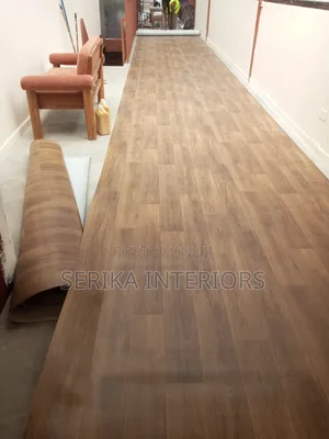 Wood Effect Vinyl Flooring Mkeka Ya Mbao Environmental Friendly