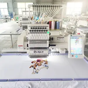 Single Head 9 Needles Embroidery Machine Flat Cap T-Shirt