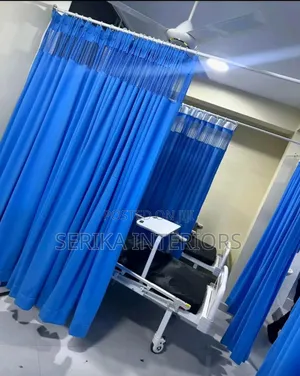Blue Ward Hospital Curtains Hospital Curtains Environmental Friendly