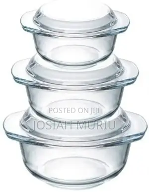 Transparent Glass Bakeware Combo – Twin Pan Set + Oven Glove