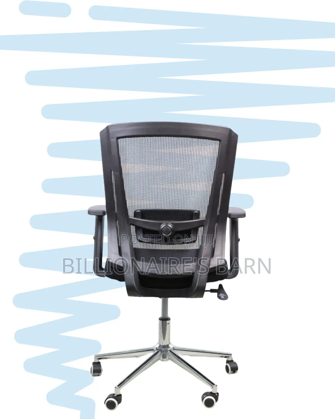 Ergonomic Mid-Back Chair With Chrome Base | Sleek Design, Strong Build