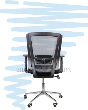 Ergonomic Mid-Back Chair With Chrome Base | Sleek Design, Strong Build
