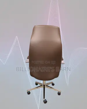 Breathable Leather Headrest Brown Chair | Perfect for Home Office