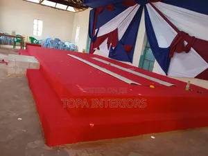 Altar Decoration Red Carpets Installation for All Churches