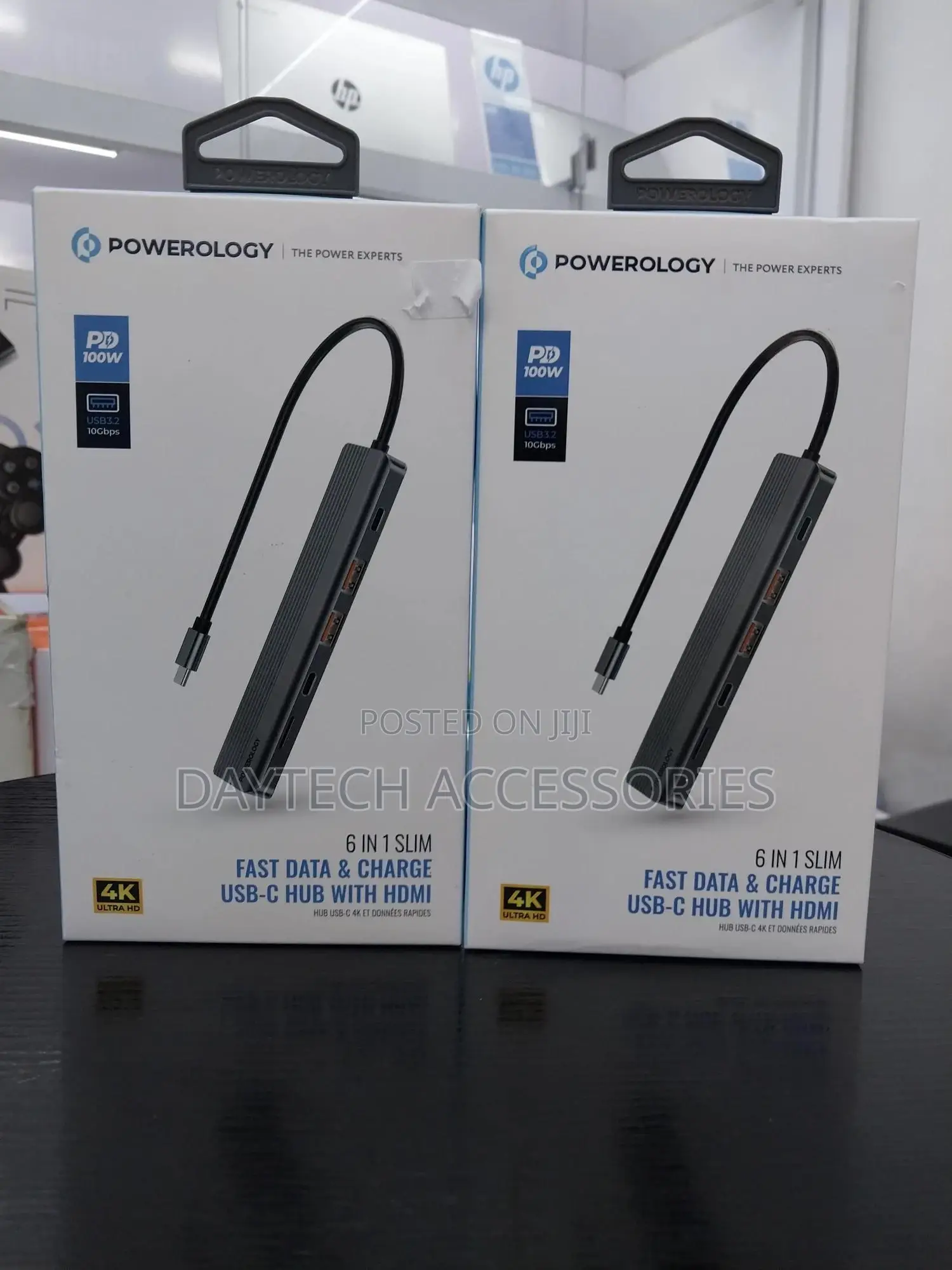 The Powerology 6-in-1 Slim Hdmi Usb-C Hub.