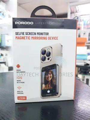 Porodo Magnetic Selfie Screen Monitor Mirroring Device Android Ios