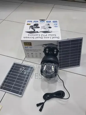 6mp Dual Lens Ubox Solar Powered Security Outdoor Camera 4g Camera