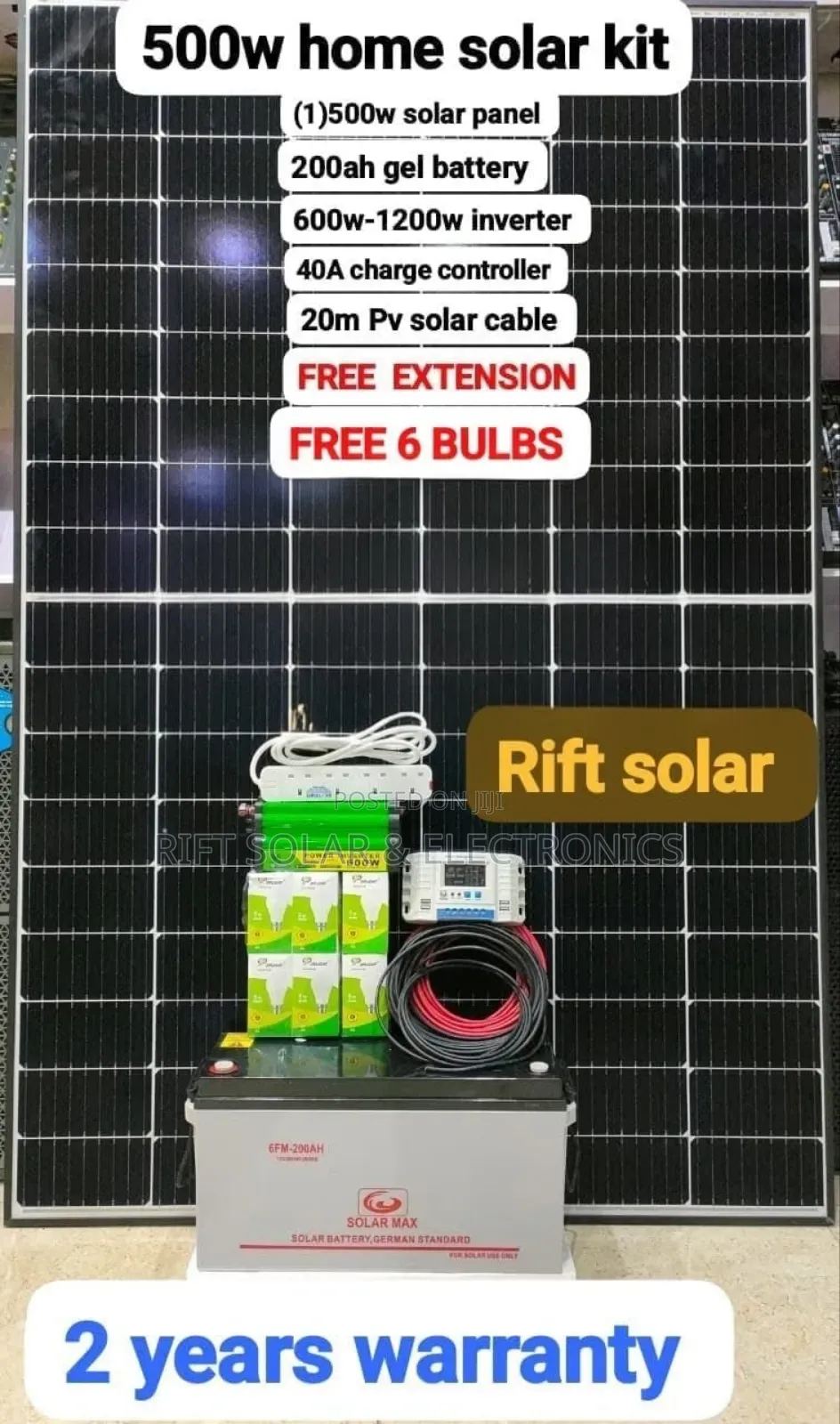 Powerful House 500 Watts Special Full Solar Kit