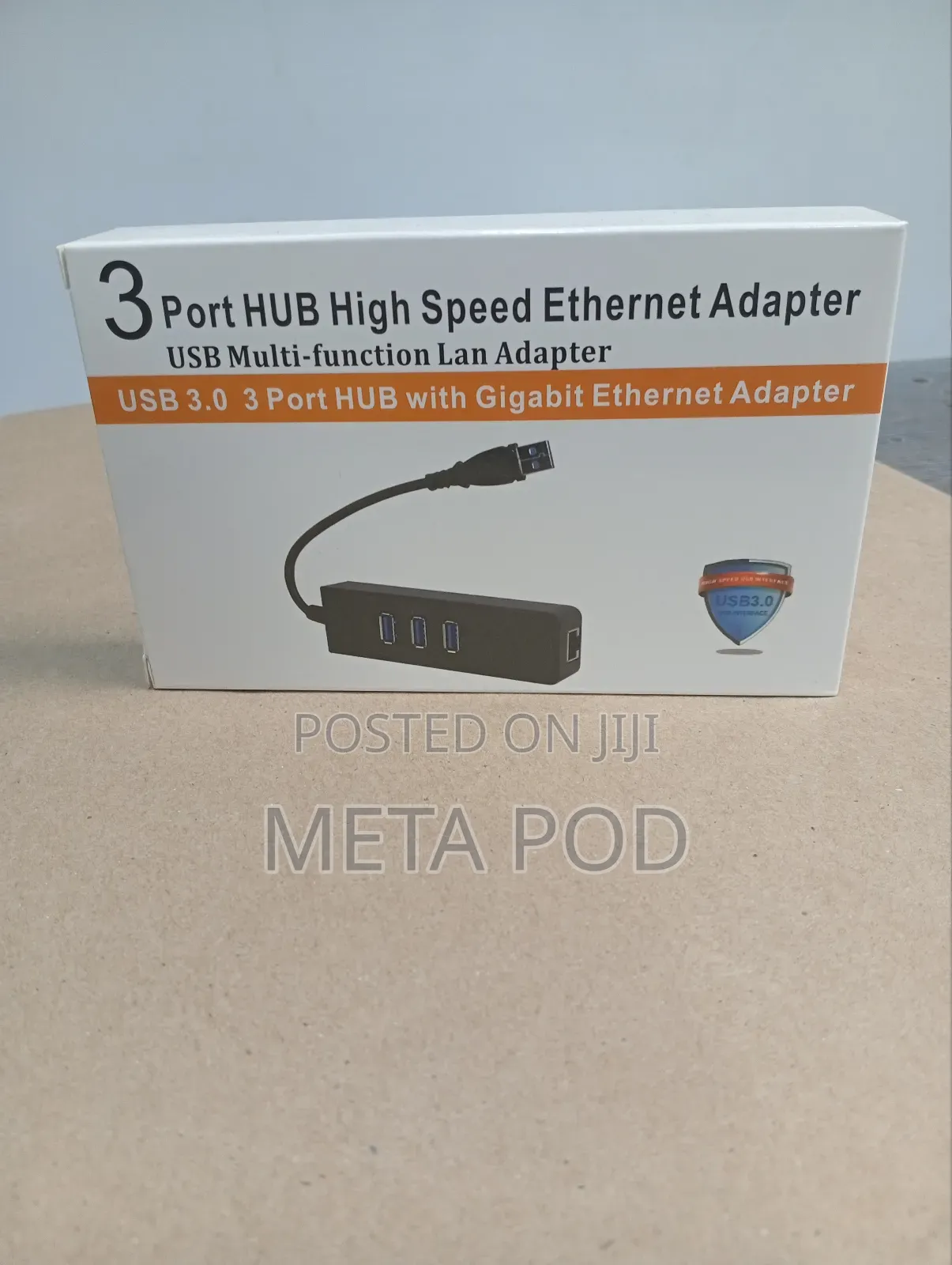 Usb 3.0 3port Hub Rj45 Adapter