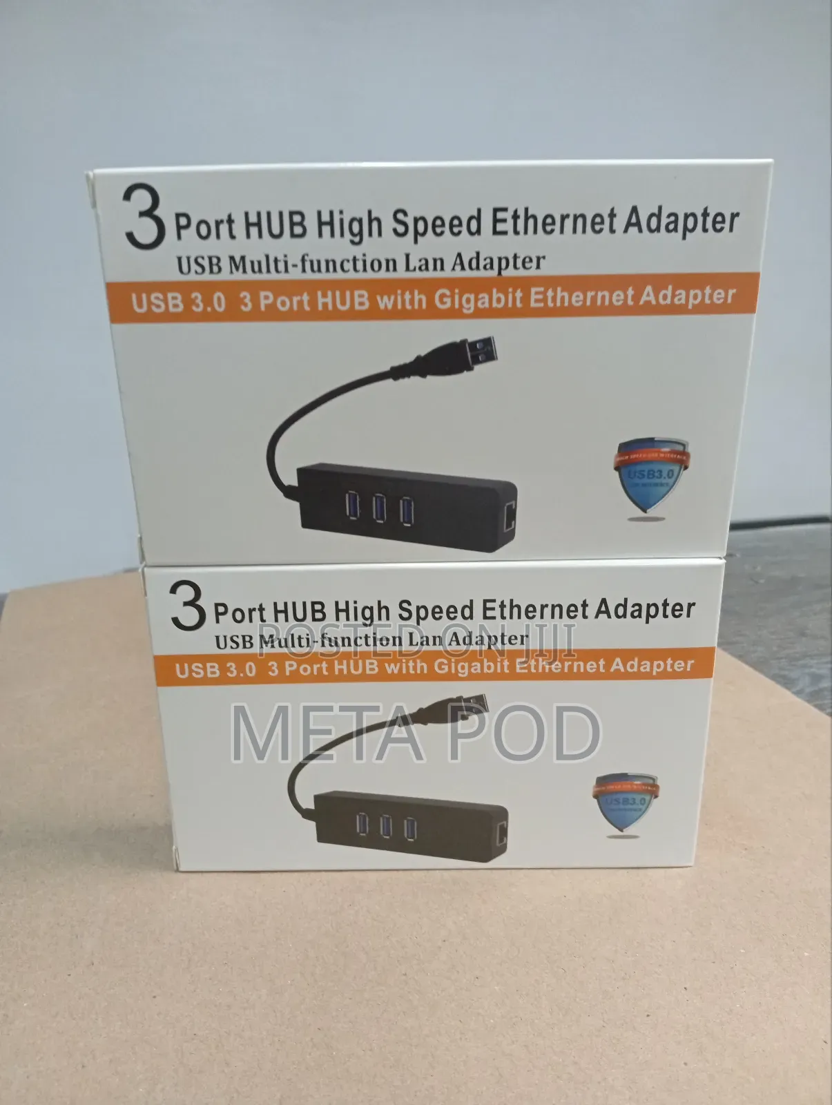 Usb 3.0 3port Hub Rj45 Adapter
