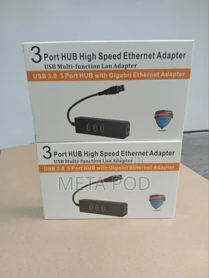 Usb 3.0 3port Hub Rj45 Adapter