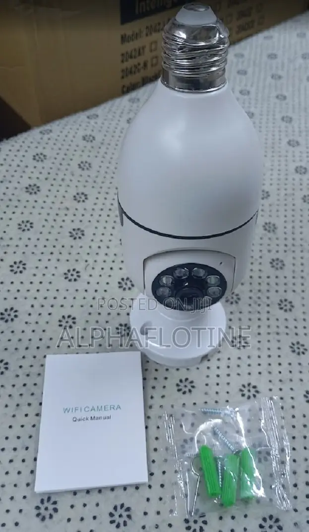 E27 Socket 360° PTZ Wifi Light Bulb Camera