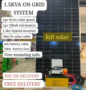 Perfect Solar Solution 1.5kva on Grid - 200ah - 615w Solar Package