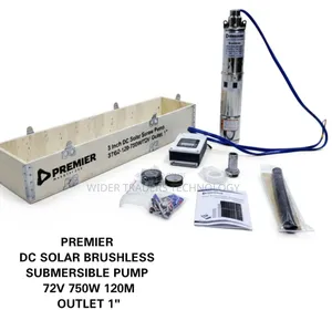 Premier Dc Solar Brushless Submersible Pump 120m