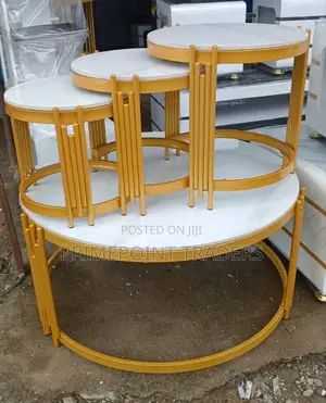 White 4-in-1 Executive Marble Table Offers a Bright, Pristine
