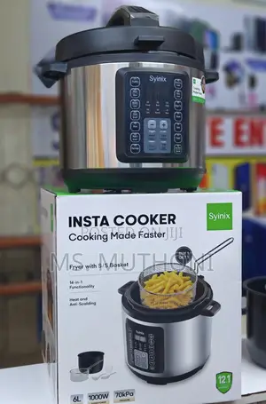 6-Liter Syinix Insta /Multifunctional Electric Pressure Cooker.