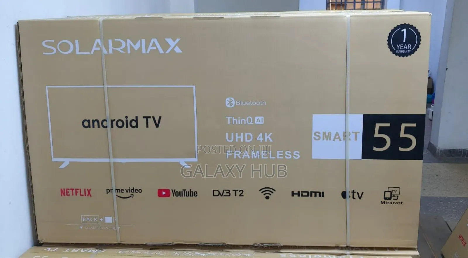 Solarmax  55 Inches Smart Android Digital Tv