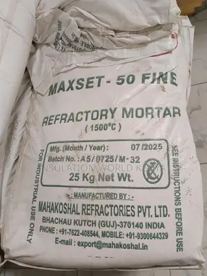 Maxset 50 Fine Refractory Mortar – High-Temp Fire Cement
