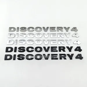 Discovery 4 Badges in Chrome, Black,Matte Silver