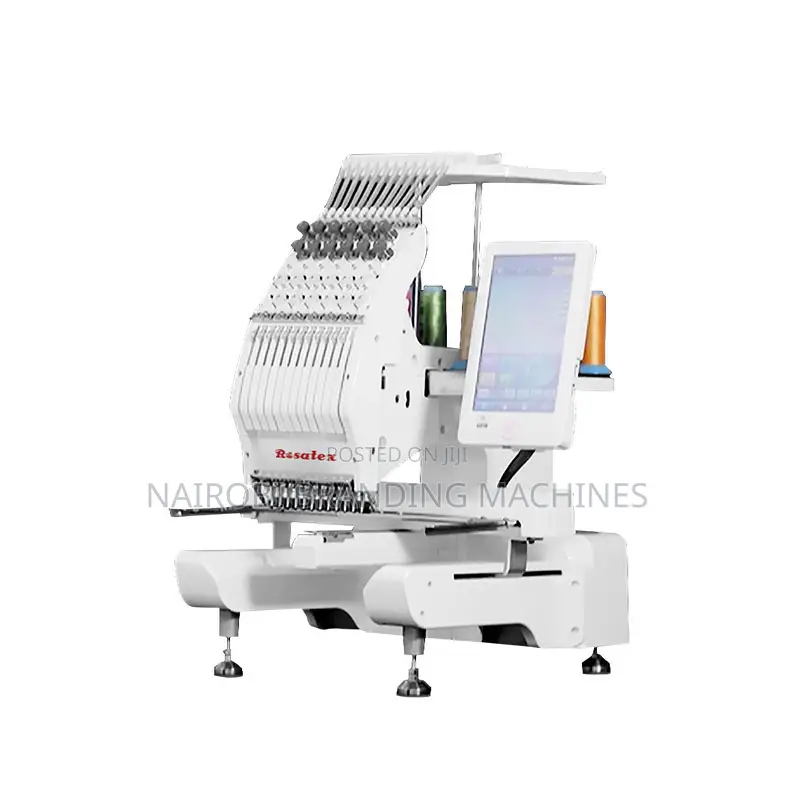Small Single Head 9 Needle Computerized Embroidery Machines