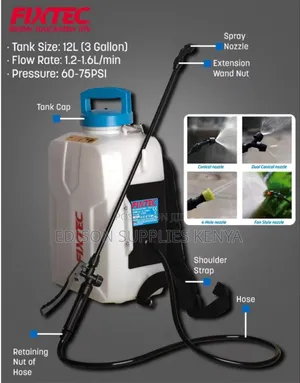 Fixtec Cordless Backpack Sprayer Rechargeable Garden Knapsack Sprayers