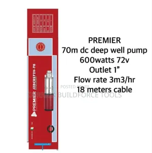 Premier 70m Deep Well Pump 600watts 72v