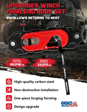 Synthetic Winch Hawse Fairlead Upgrade With Hook
