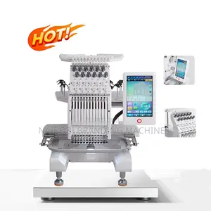 Embroidery Machine 10 Needle, Single Head, Ideal for Hats and T-Shirts