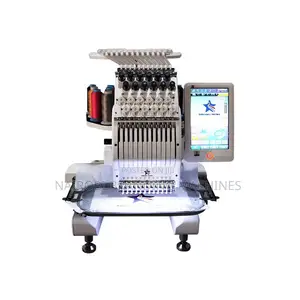 Single Head 15 Needles New Condition Flat Embroidery Machine