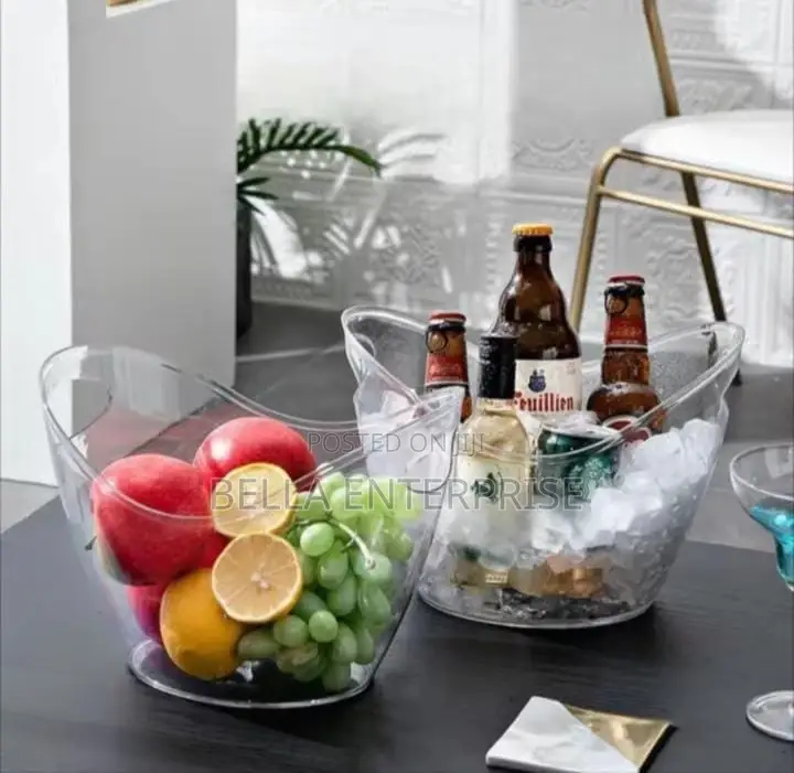 Portable Acrylic Ice Bucketmaterial; Acrylic