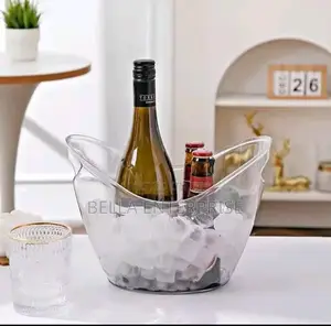 Portable Acrylic Ice Bucketmaterial; Acrylic