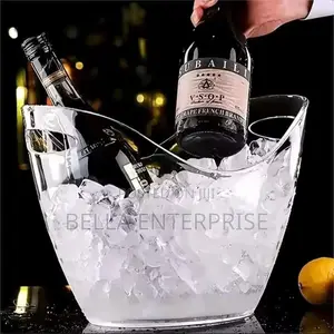 Portable Acrylic Ice Bucketmaterial; Acrylic