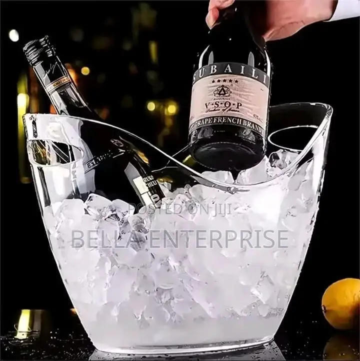 Portable Acrylic Ice Bucketmaterial; Acrylic