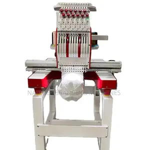 Single-Head Embroidery Machine Cap/Flat/Garment 3 in 1 Multifunctional
