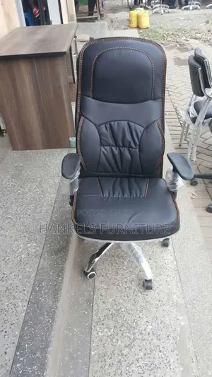Leather High Back Orthopedic Office Chair