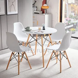 Eames Round Dining Table (White)