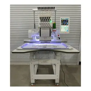 Industrial Single Head Plain Embroidery Machines Cap/Hat/T Shirt