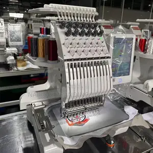 Single Flat Head Garment Embroidery Machine New Condition