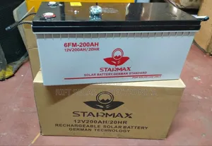 200 Ah - 20hrs Starmax Heavy Duty Gel Solar Battery for Off-Grid