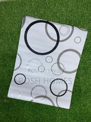 White Circle Diy Wall Covering Wallpapers