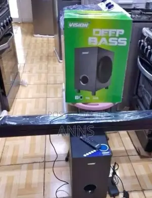Vision Deep Base Sound Bar System Bt/Ub/Fm - Black Body