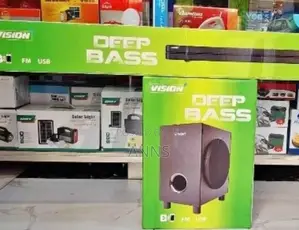 Vision Deep Base Sound Bar System Bt/Ub/Fm - (Black Body )