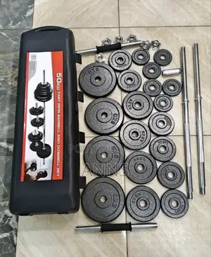 50kilograms Dumbbells Set / Gyming Exercise Weights Cast Iron