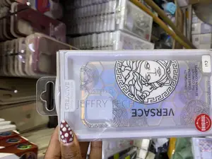 Sirpire Versace Case With Logo Clear iPhone 13 Back Cover